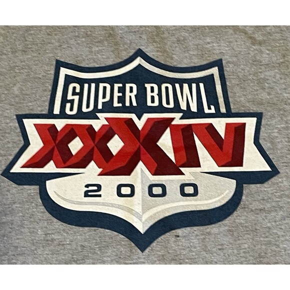 VTG Miller Lite Super Bowl XXXIV 34 2000 NFL Football T Shirt Men’s XL - Picture 3 of 7